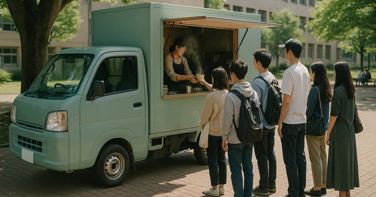 大学・専門学校の学食にキッチンカーを｜持ち出し0円の歩合で呼ぶ