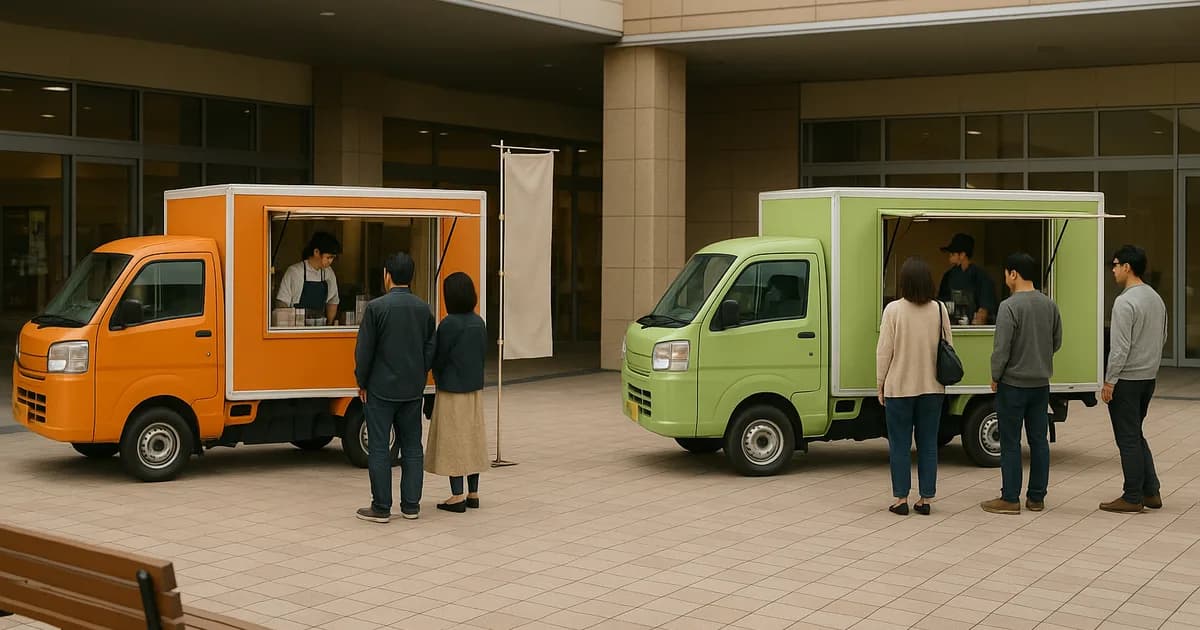 商業施設でキッチンカーを定期開催するときの曜日と時間帯の決め方